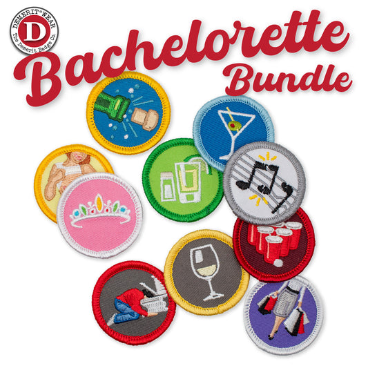 Bachelorette Party Demerit Badge Bundle - fake merit badges