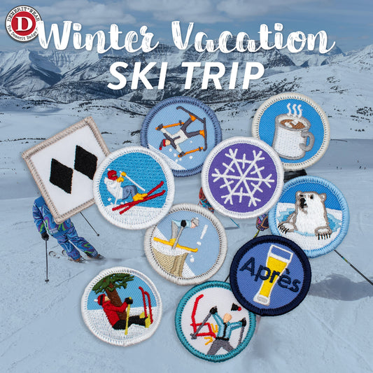 Winter Ski Vacation Demerit Badge Bundle- fake merit badges