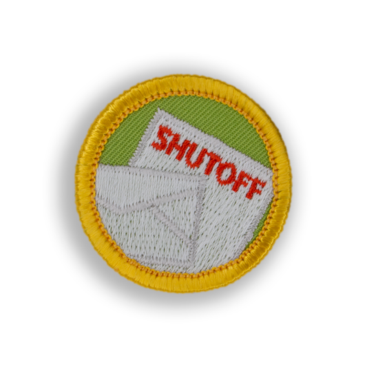 Shut Off Patch | Demerit Wear - Fake Merit Badges