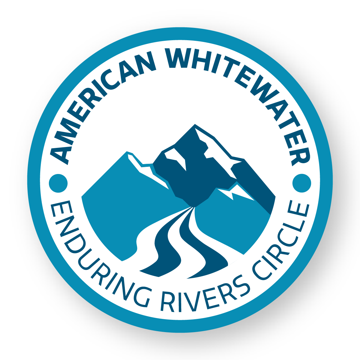 American Whitewater - Enduring Rivers Circle - Custom 3" Diameter Patch