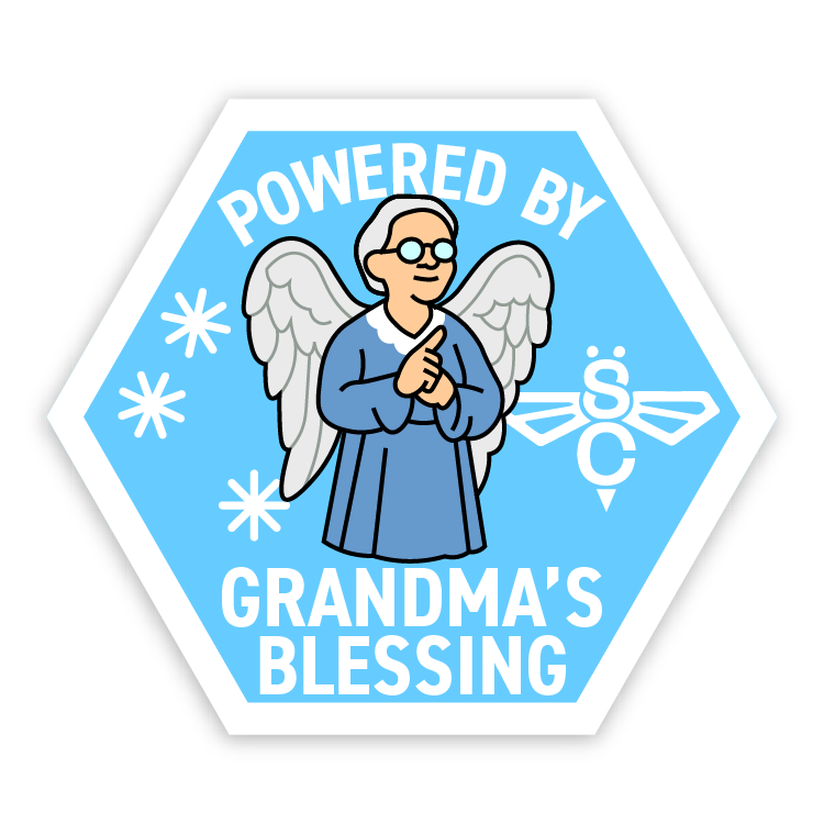 BBSC Grandma's Blessing Custom 2.3" x 2" Patch
