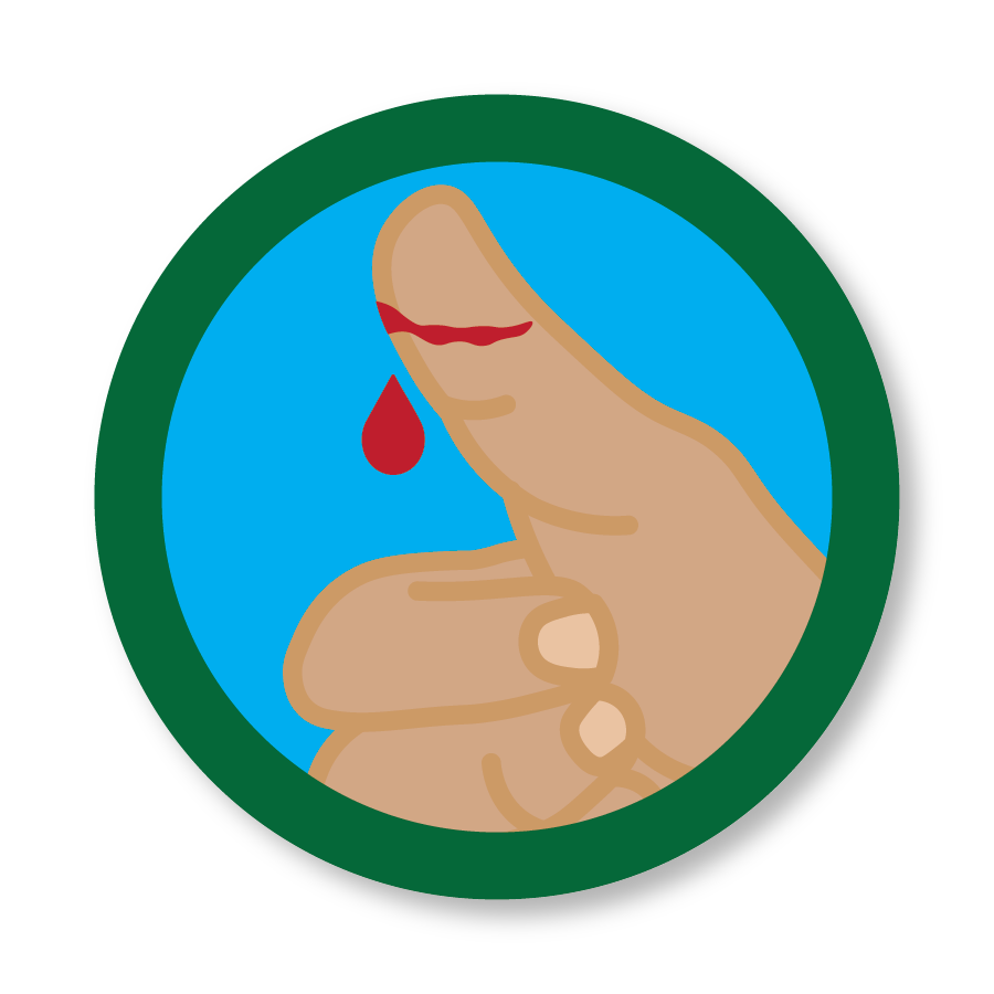 Sliced Thumb Demerit Badge - Custom 1.5" Diameter Patches